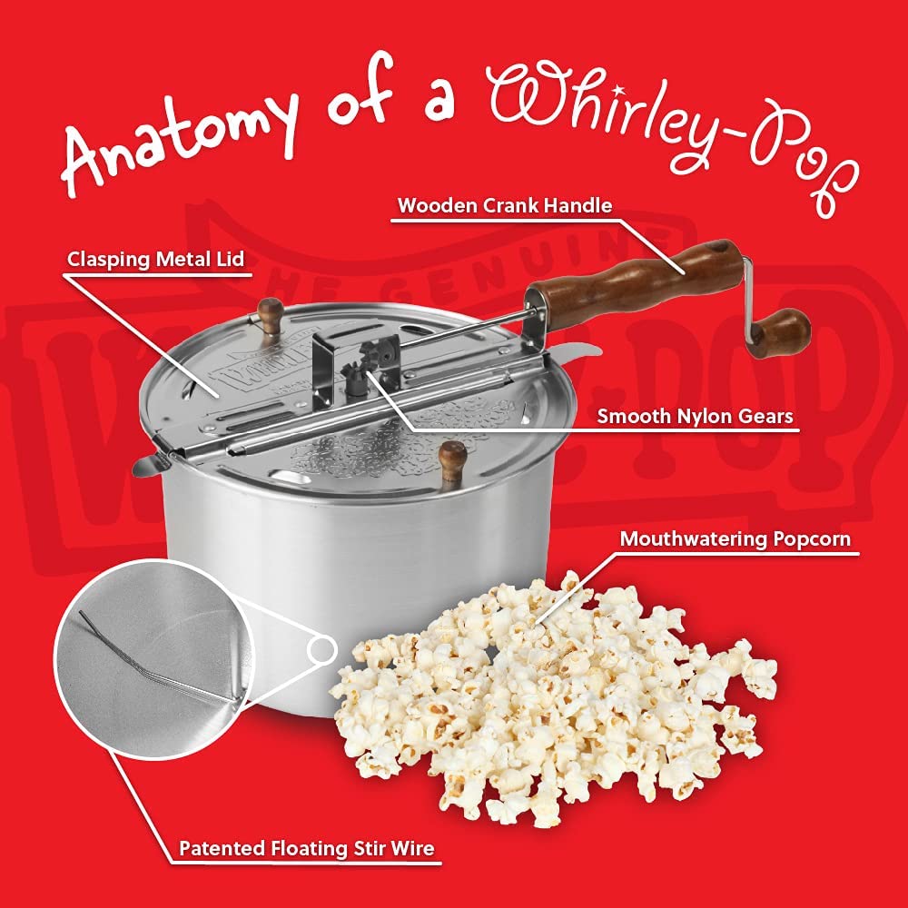 Wabash Valley Farms Stovetop Popcorn Popper Whirley Pop Coffee Beans